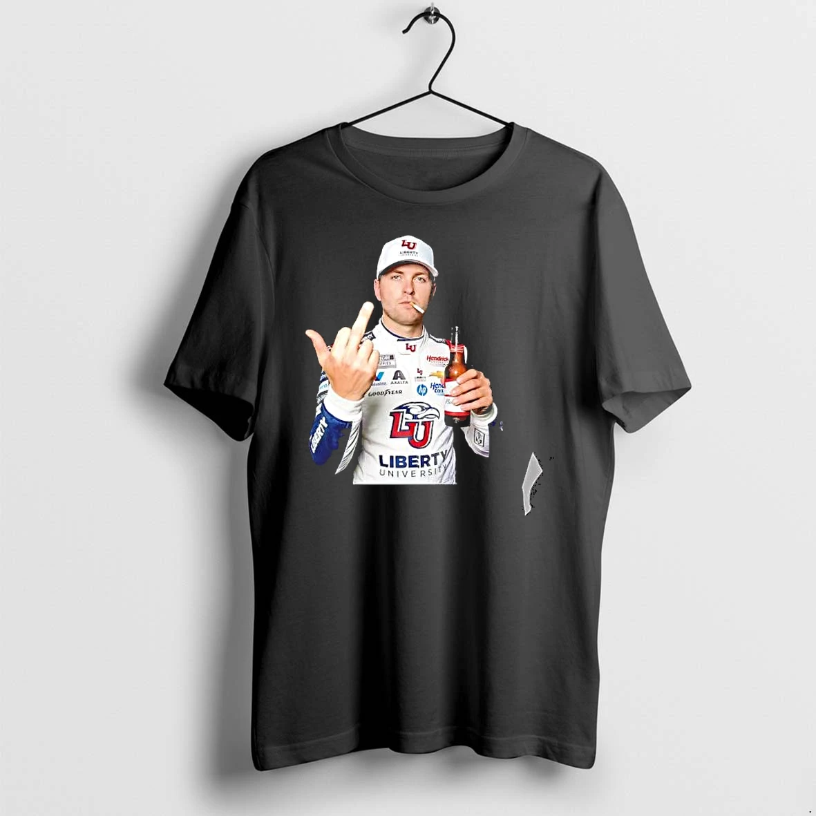 Officials William Byron Hendrick Motorsports Nascar Liberty University Middle Finger Premium T Shirt Sweatshirt Hoodie