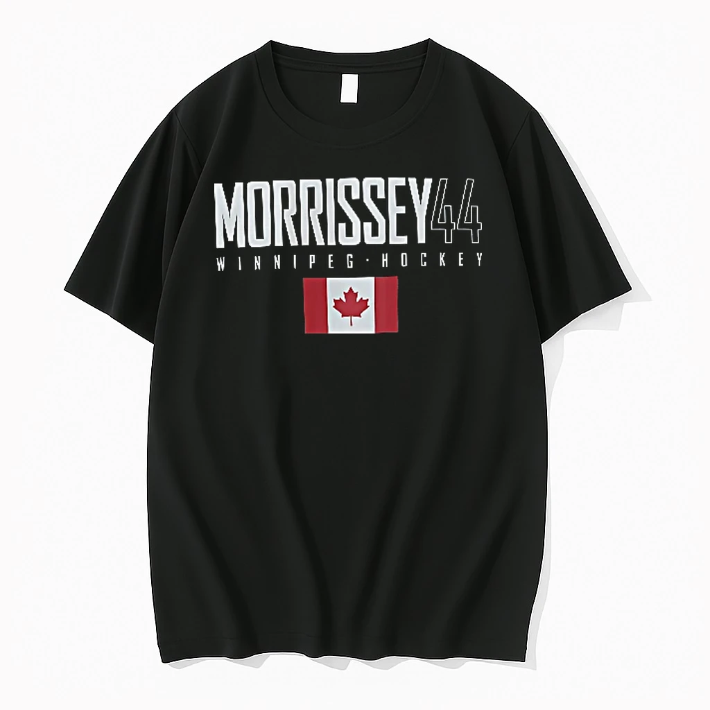 Officials Winnipeg Hockey Morrissey 44 Canadian Flag Red Maple Leaf Youth T Shirt Sweater Hoodie