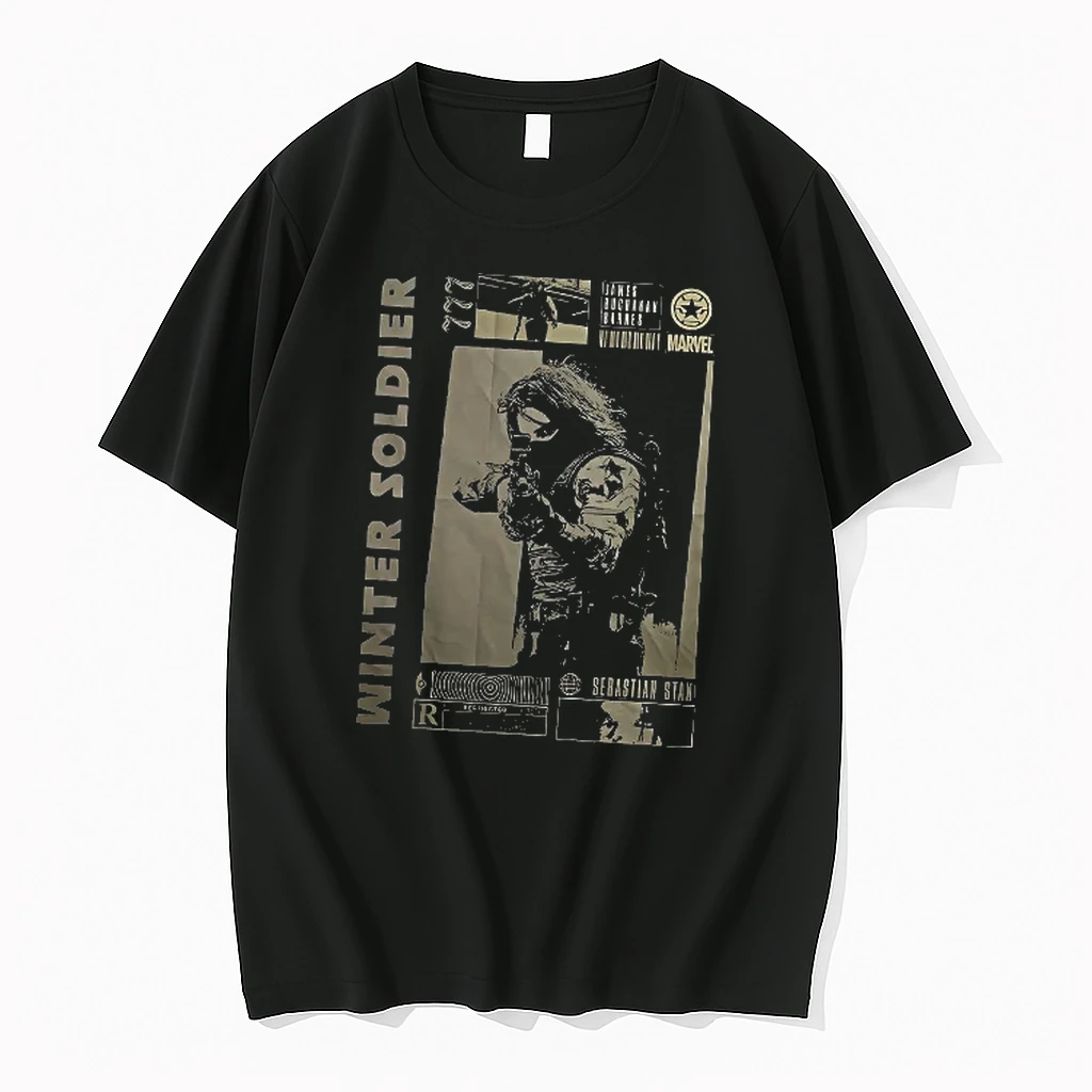 Officials Winter Soldier James Buchanan Barnes Marvel Sebastian Stan 777 Restricted T Shirt Sweater Hoodie
