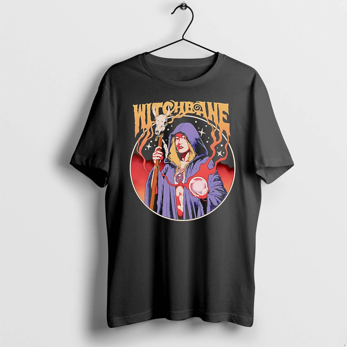Officials Witchbane Witch With Staff And Crystal Ball Premium T Shirt Sweatshirt Hoodie