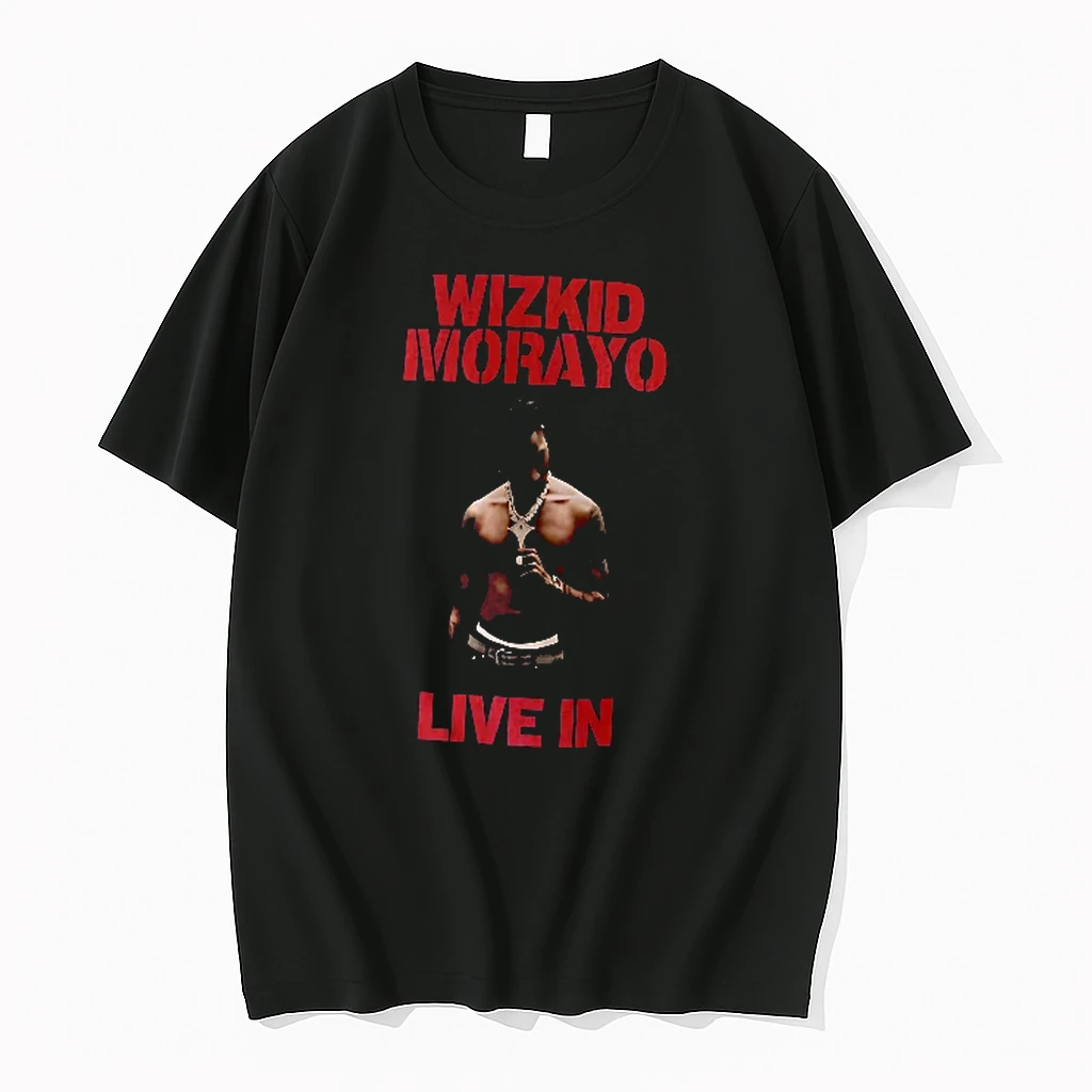 Officials Wizkid Morayo Live In Shirtless Musician Pendant Necklace Black Background Men T Shirt Sweater Hoodie
