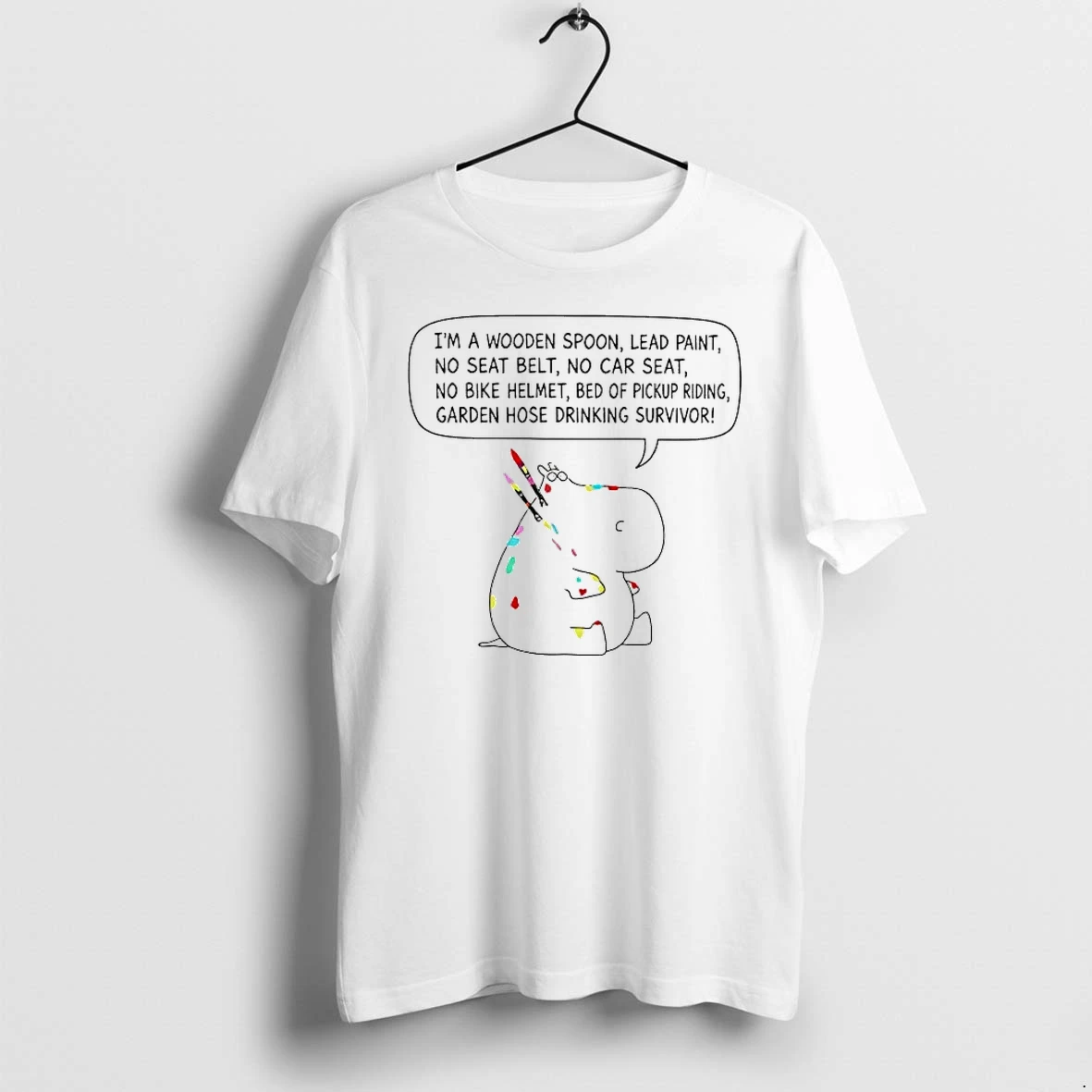 Officials Wooden Spoon And Lead Paint Survivor Funny Quote T Shirt Sweater Hoodie