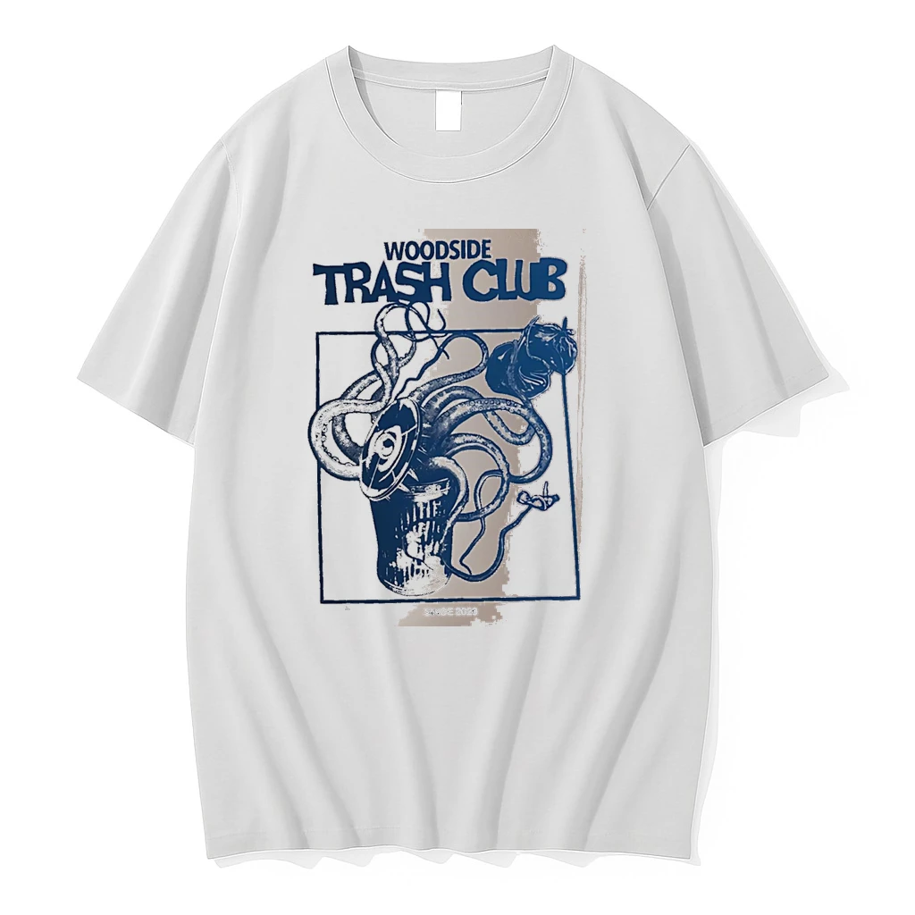 Officials Woodside Trash Club Since 2026 Octopus Tentacles In Trash Can White Premium T Shirt Sweatshirt Hoodie