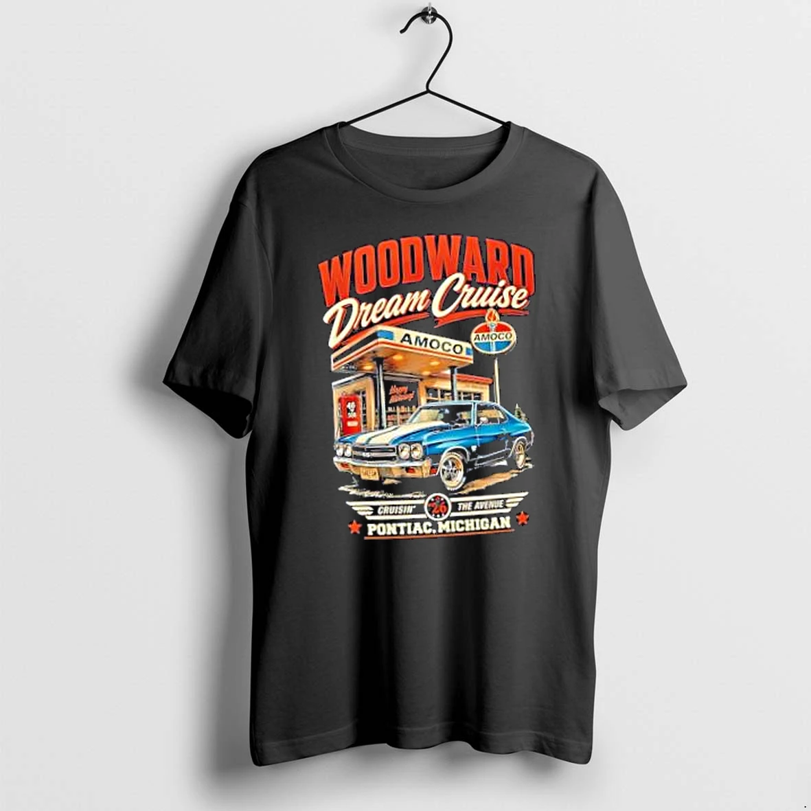 Officials Woodward Dream Cruise Amoco Pontiac Michigan Merch T Shirt Sweater Hoodie