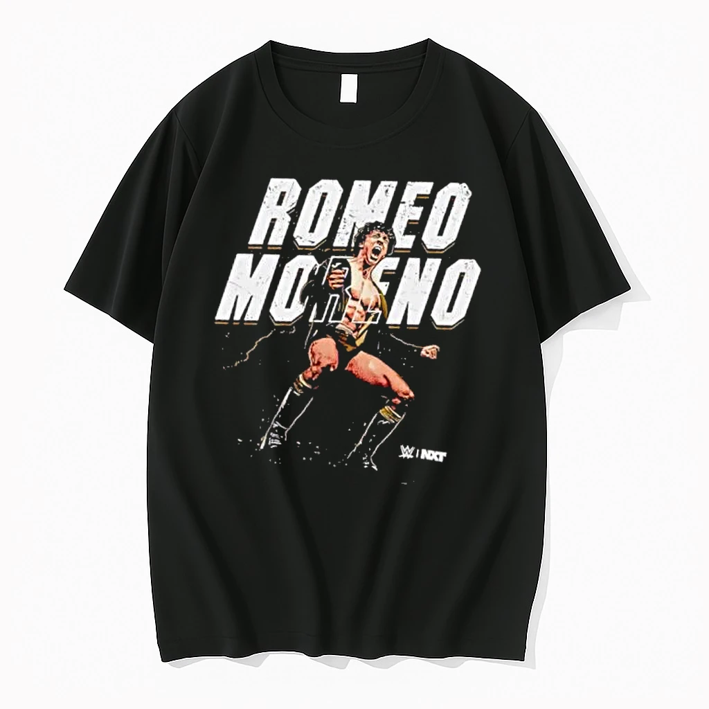 Officials Wwe Nxt Romeo Moreno Screaming Wrestler Pose Dark Mens Premium T Shirt Sweatshirt Hoodie