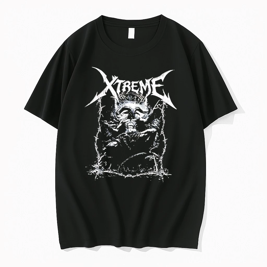 Officials Xtreme Horned Demon Barbed Wire Black T Shirt Sweater Hoodie