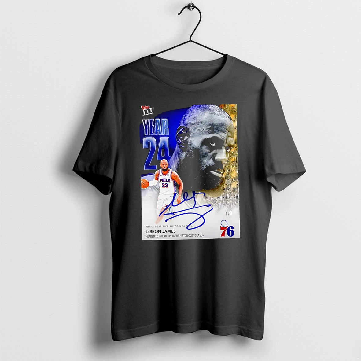 Officials Year 24 Lebron James Headed To Philadelphia For Historic 24th Season Premium T Shirt Sweatshirt Hoodie