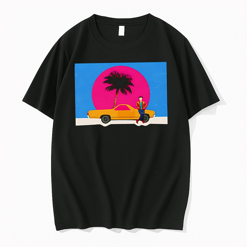 Officials Yellow Car With Palm Tree T Shirt Sweater Hoodie
