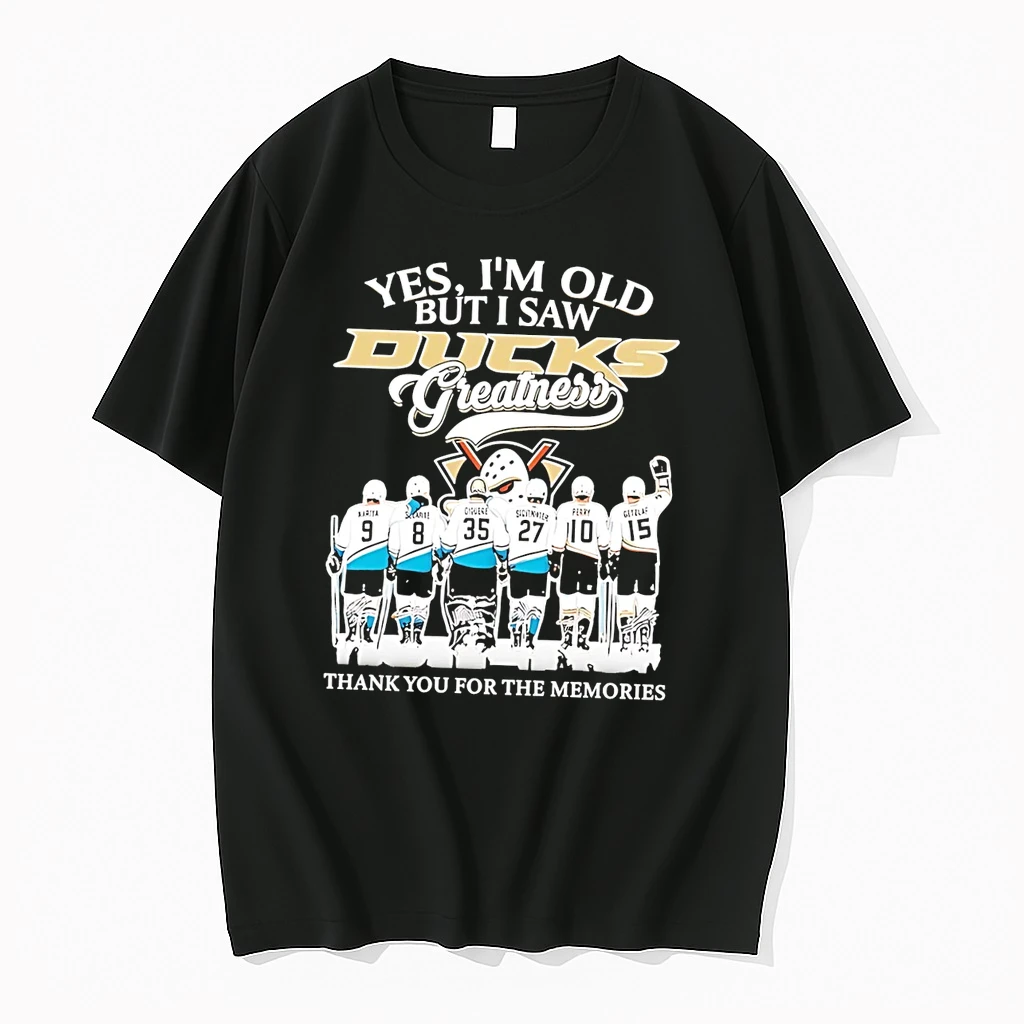 Officials Yes I Am Old But I Saw Ducks Greatness Thank You For The Memories Anaheim Ducks Black Premium T Shirt Sweatshirt Hoodie