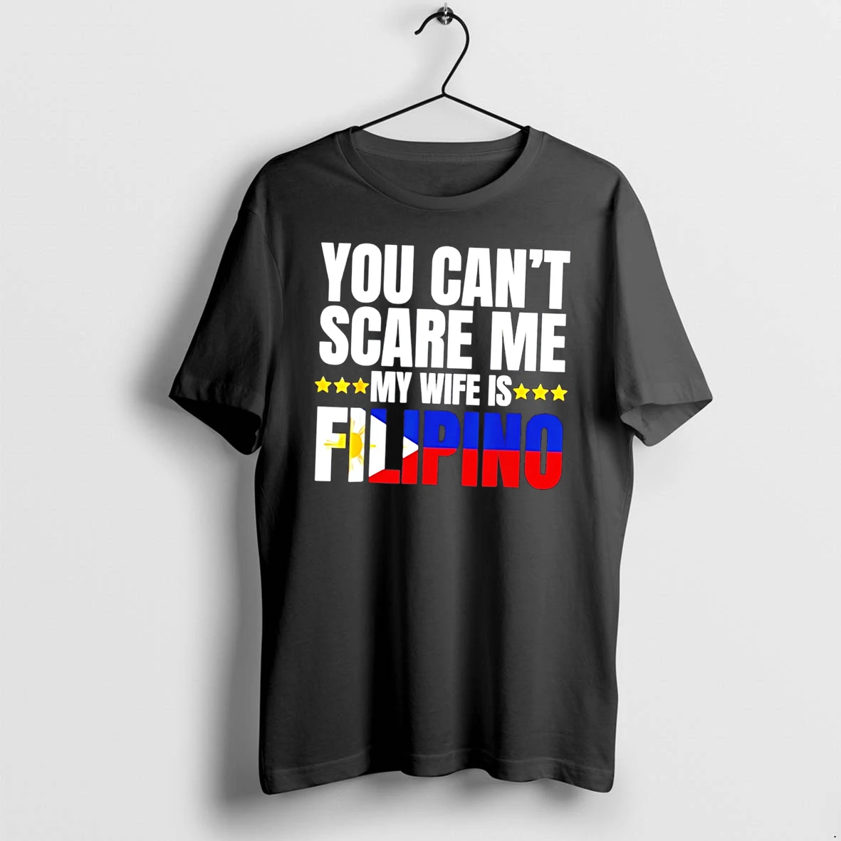 Officials You Cant Scare Me My Wife Is Filipino Tee T Shirt Sweater Hoodie