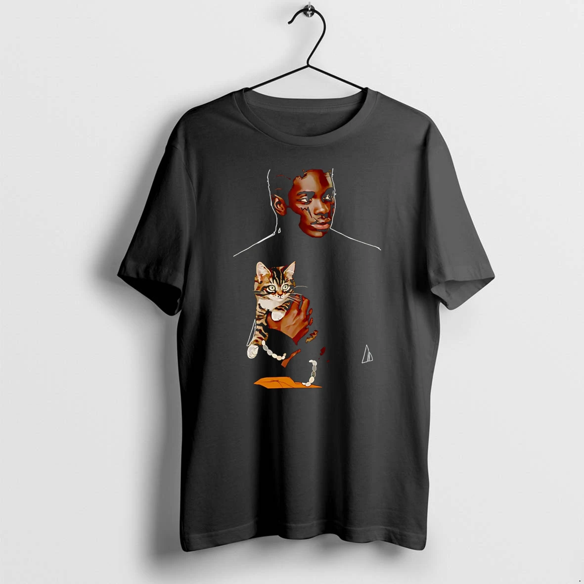 Officials Young Man Holding A Tabby Cat Premium T Shirt Sweatshirt Hoodie