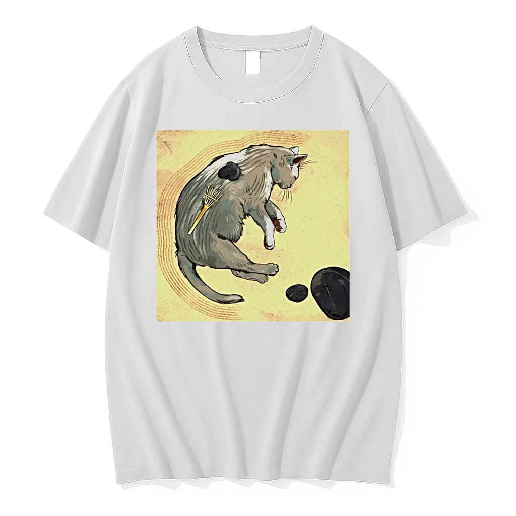Officials Zen Garden Kitty Art T Shirt Sweater Hoodie