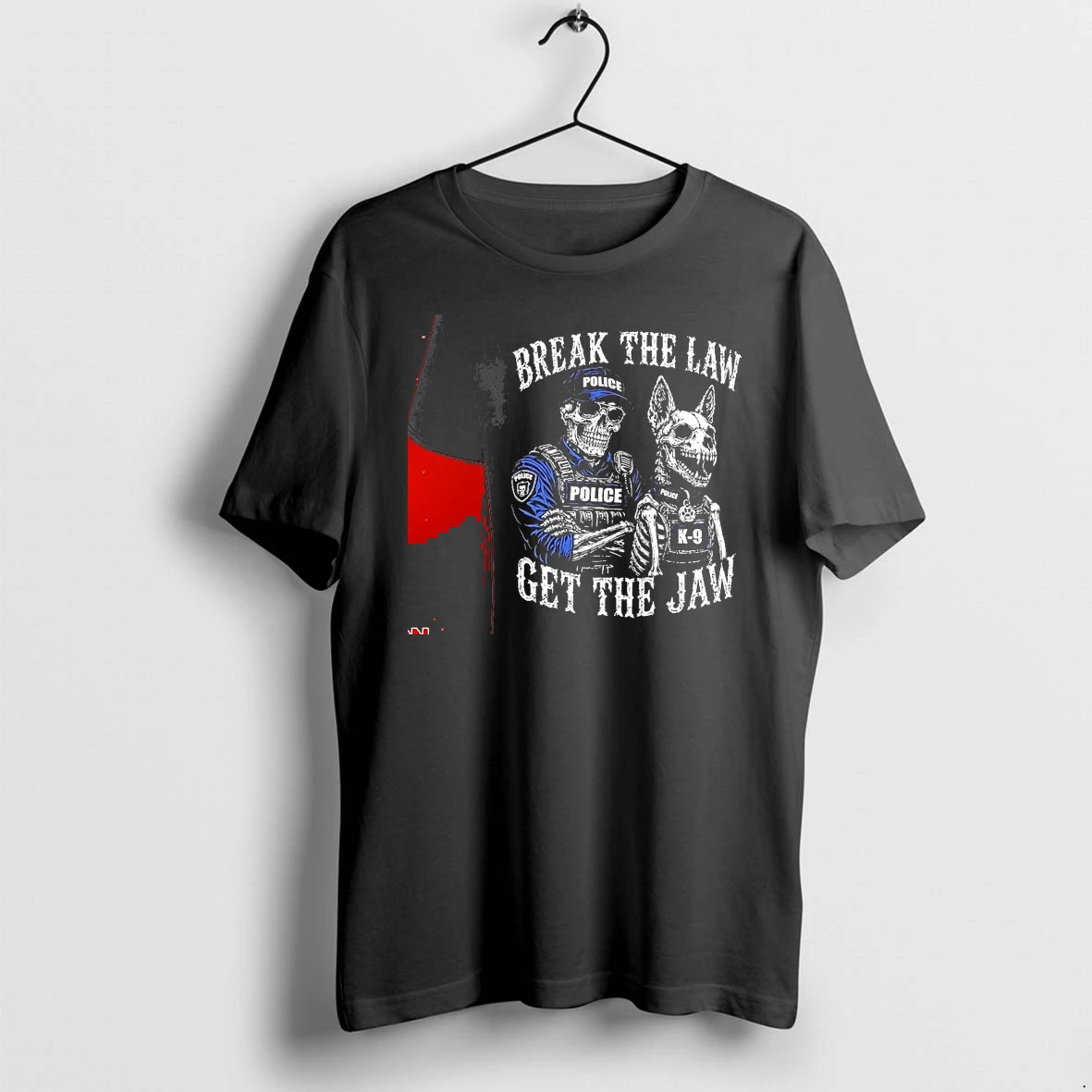 Officials Break The Law Get The Jaw K9 Police Skeleton Premium T Shirt Sweatshirt Hoodie