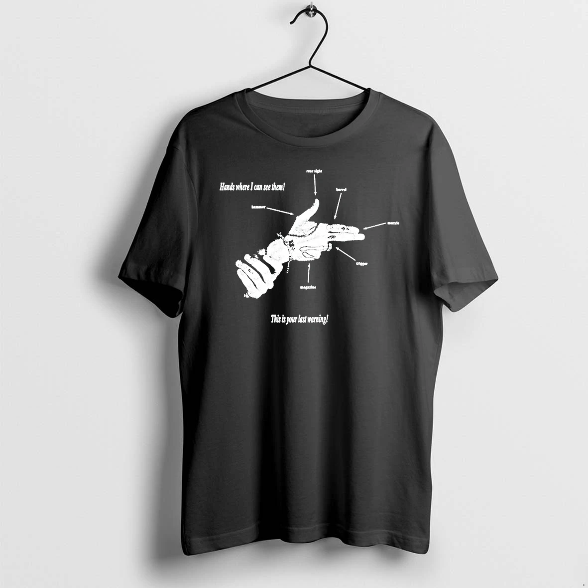 Officials Mxdvs Hands Where I Can See Them This Is Your Last Warning Handgun Premium T Shirt Sweatshirt Hoodie