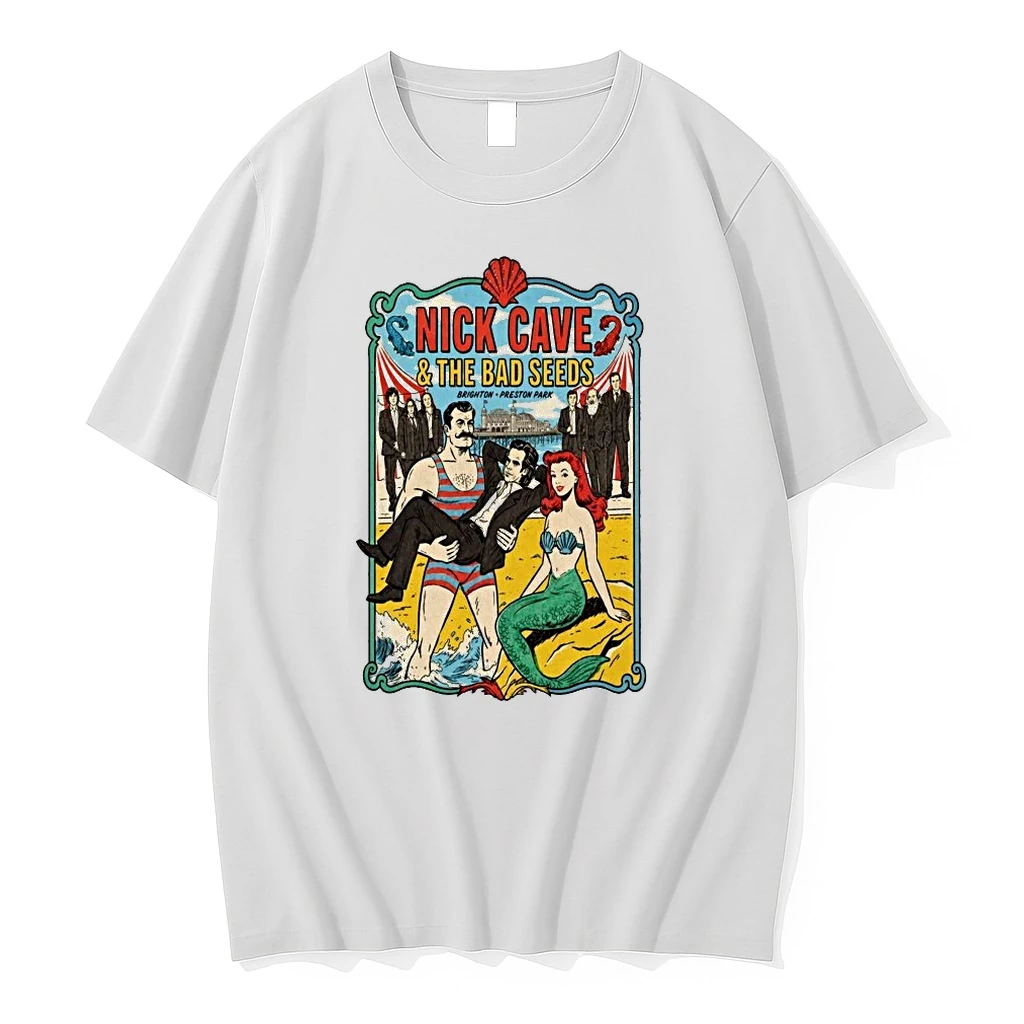 Officials Nick Cave The Bad Seeds Brighton Preston Park Uk 2026 Mermaid Premium T Shirt Sweatshirt Hoodie