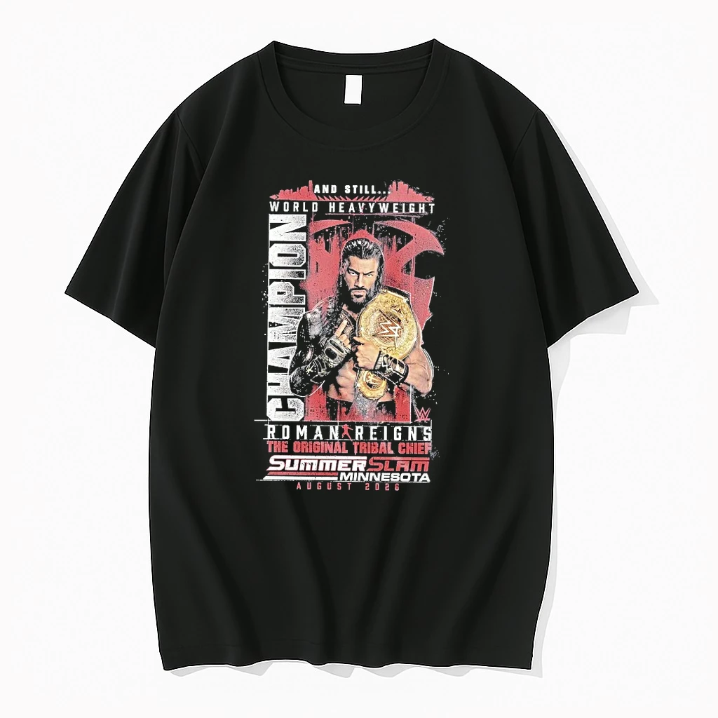Officials Roman Reigns Summerslam 2026 And Still World Champion The Tribal Chief Minnesota Premium T Shirt Sweatshirt Hoodie