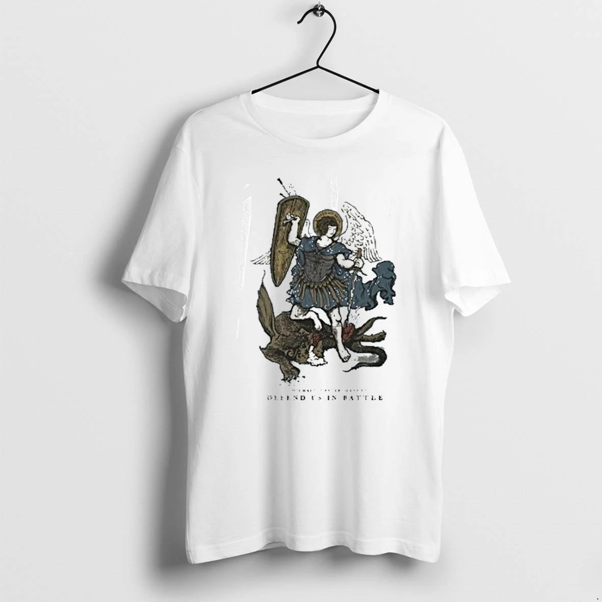 Officials Saint Mxxxxxx Archangel Michael Defend Us In Battle Funny T Shirt Sweater Hoodie