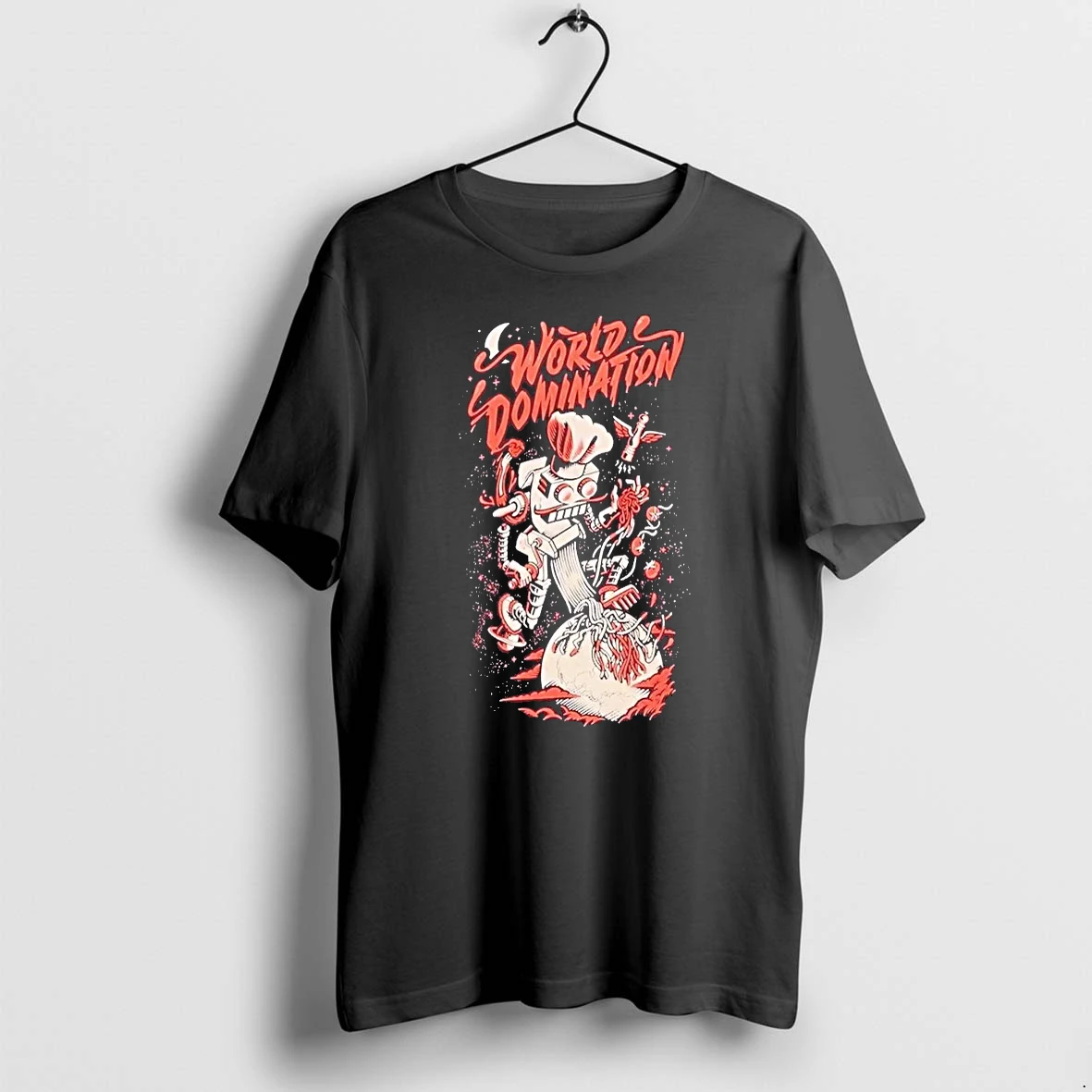 Officials Spag Heddy World Domination Robot Premium T Shirt Sweatshirt Hoodie