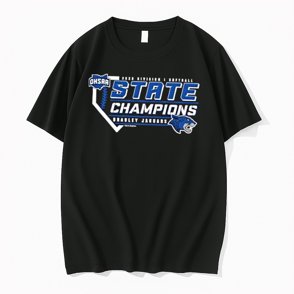 Original Bradley Jaguars 2026 Ohsaa Softball Division 1 State Champions Tshirts