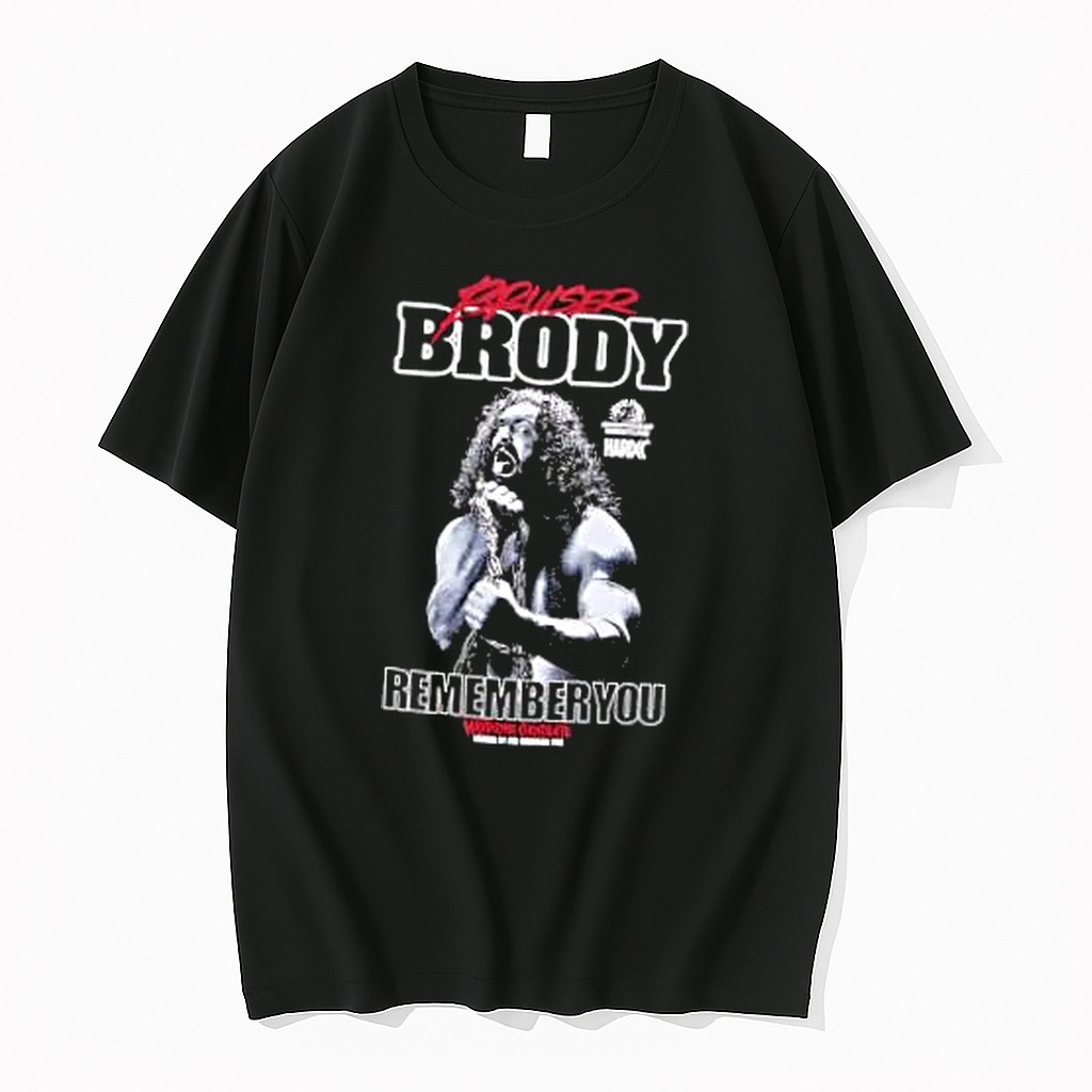 Original Bruiser Brody World Class Championship Wrestling Remember You Hardcore Chocolate Tshirts