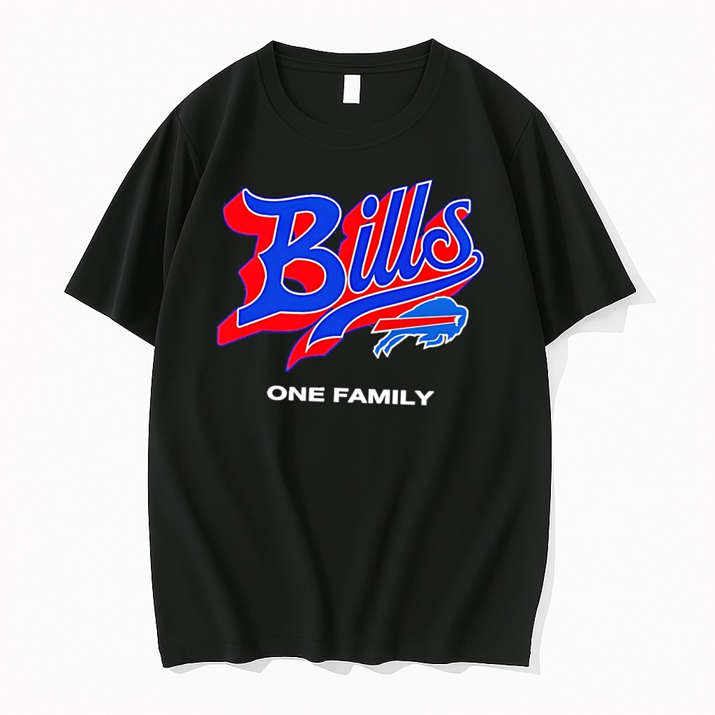 Original Buffalo Bills One Family Logo Tee Tshirts