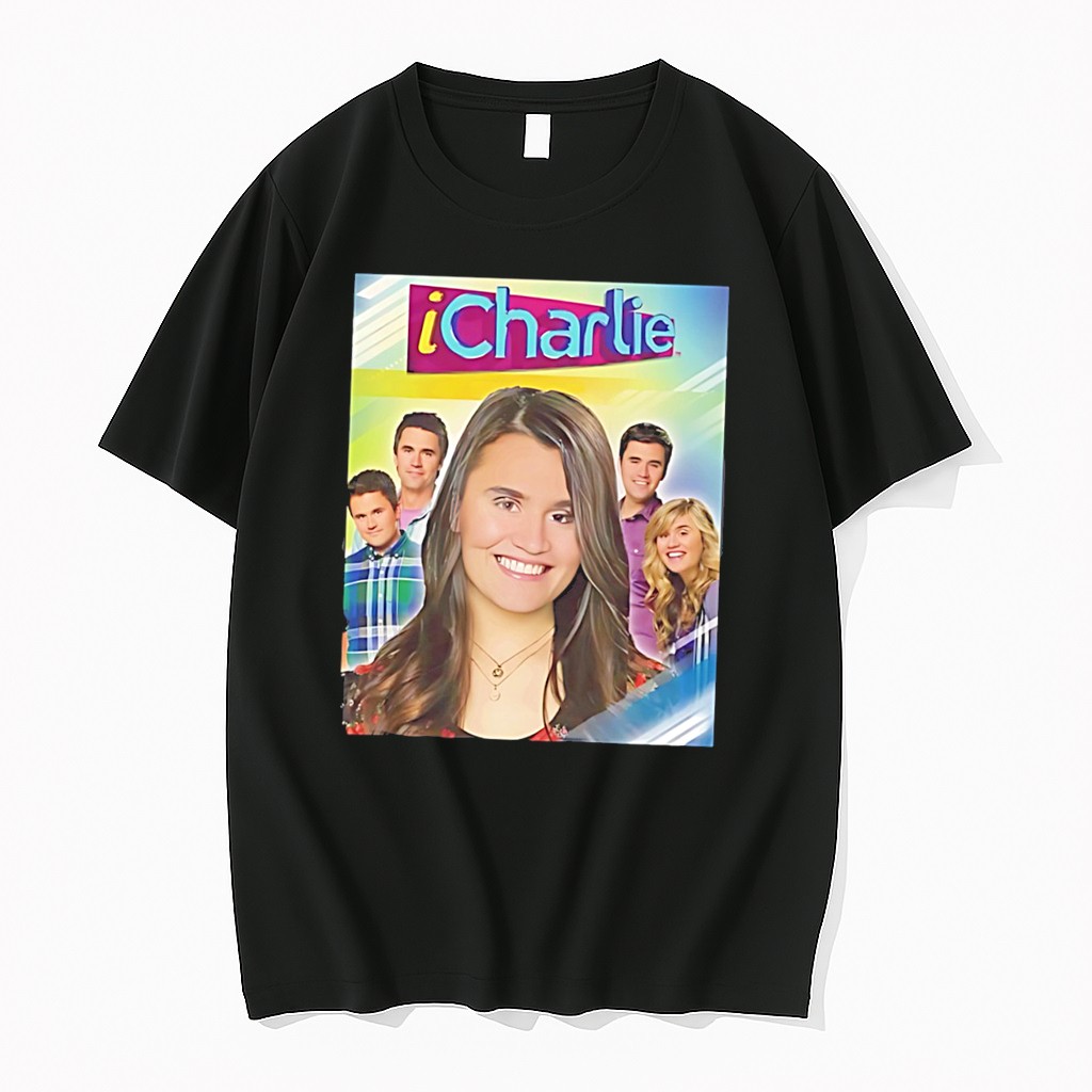 Original Charlie Kirk Icharlie Graphic Print Meme Tee Tshirts