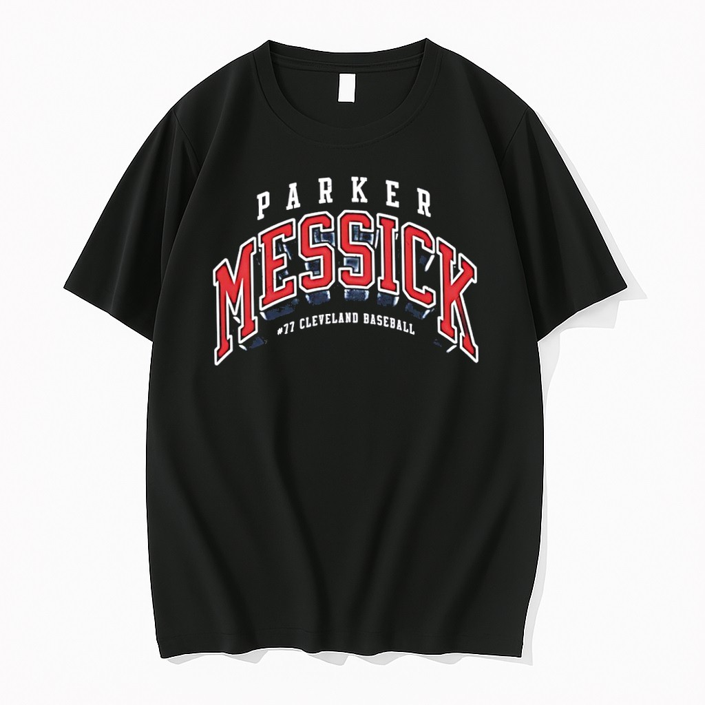 Original Cleveland Baseball Parker Messick Collegiate Arch Tshirts