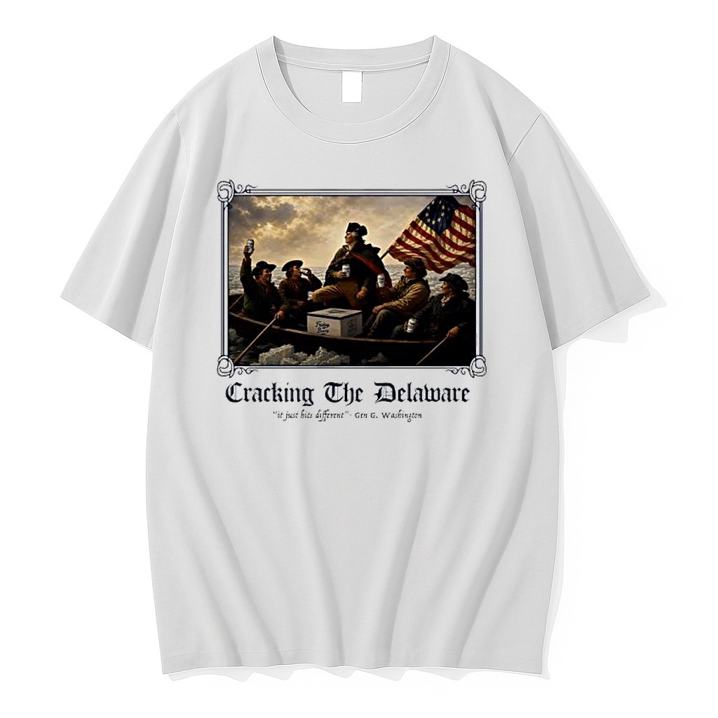 Original Cracking The Delaware It Just Hits Different George Washington Friday Beers Tshirts