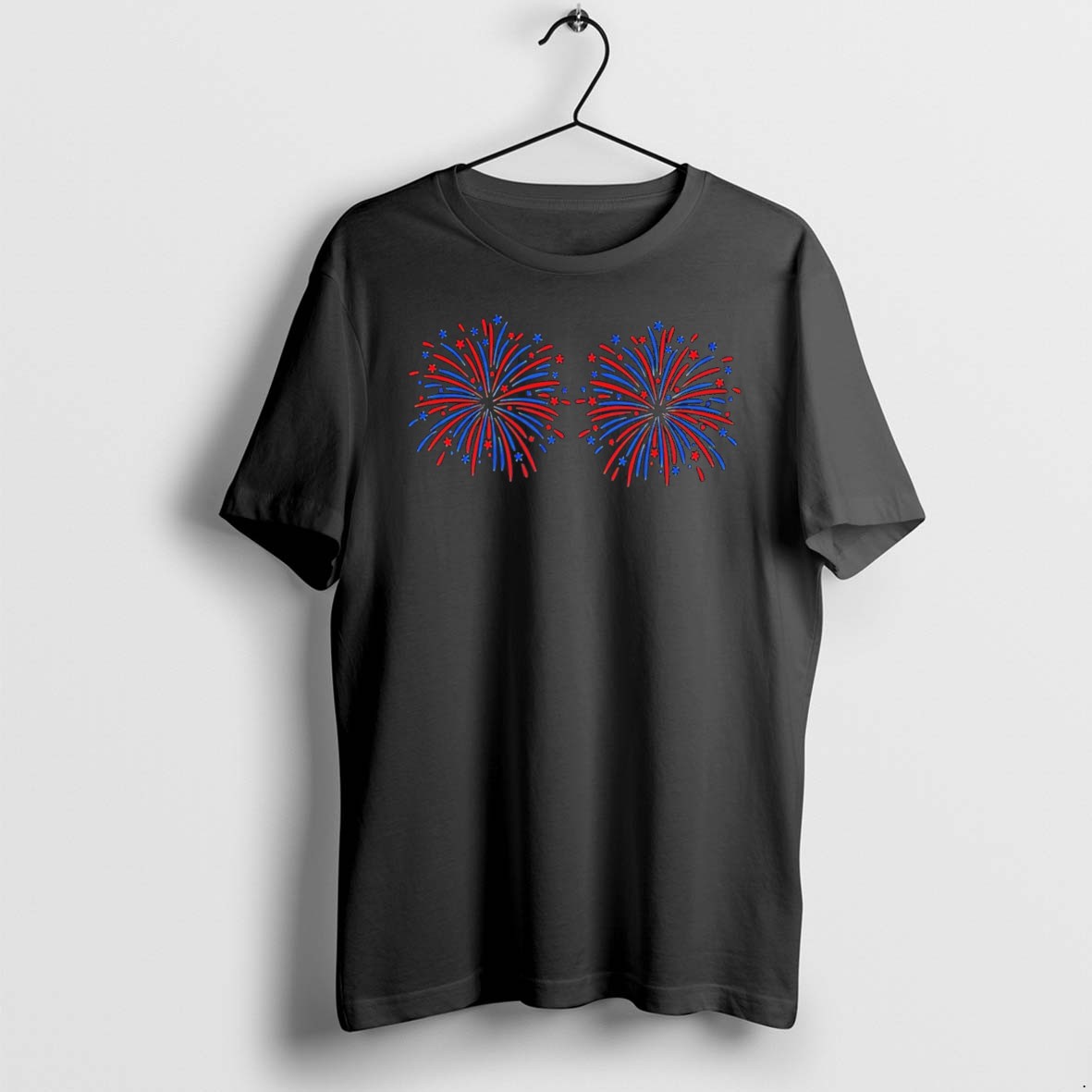 Original Fireworks Over Boobs Tee Tshirts