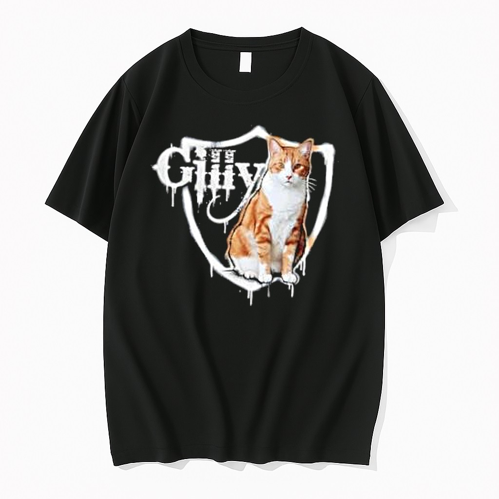 Original Gilly Tabby Cat Shield Tshirts