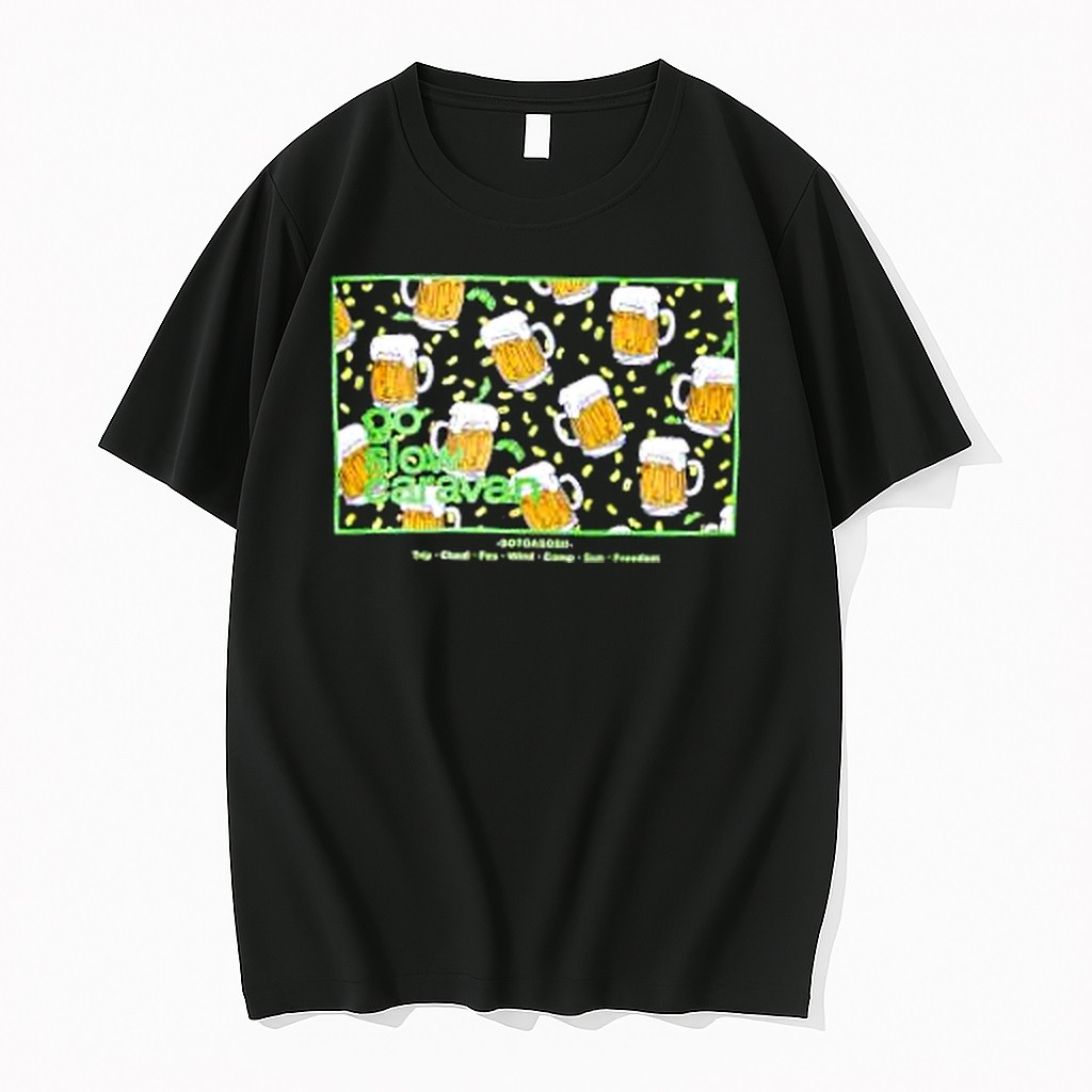 Original Go Slow Caravan Beer Mugs Tshirts