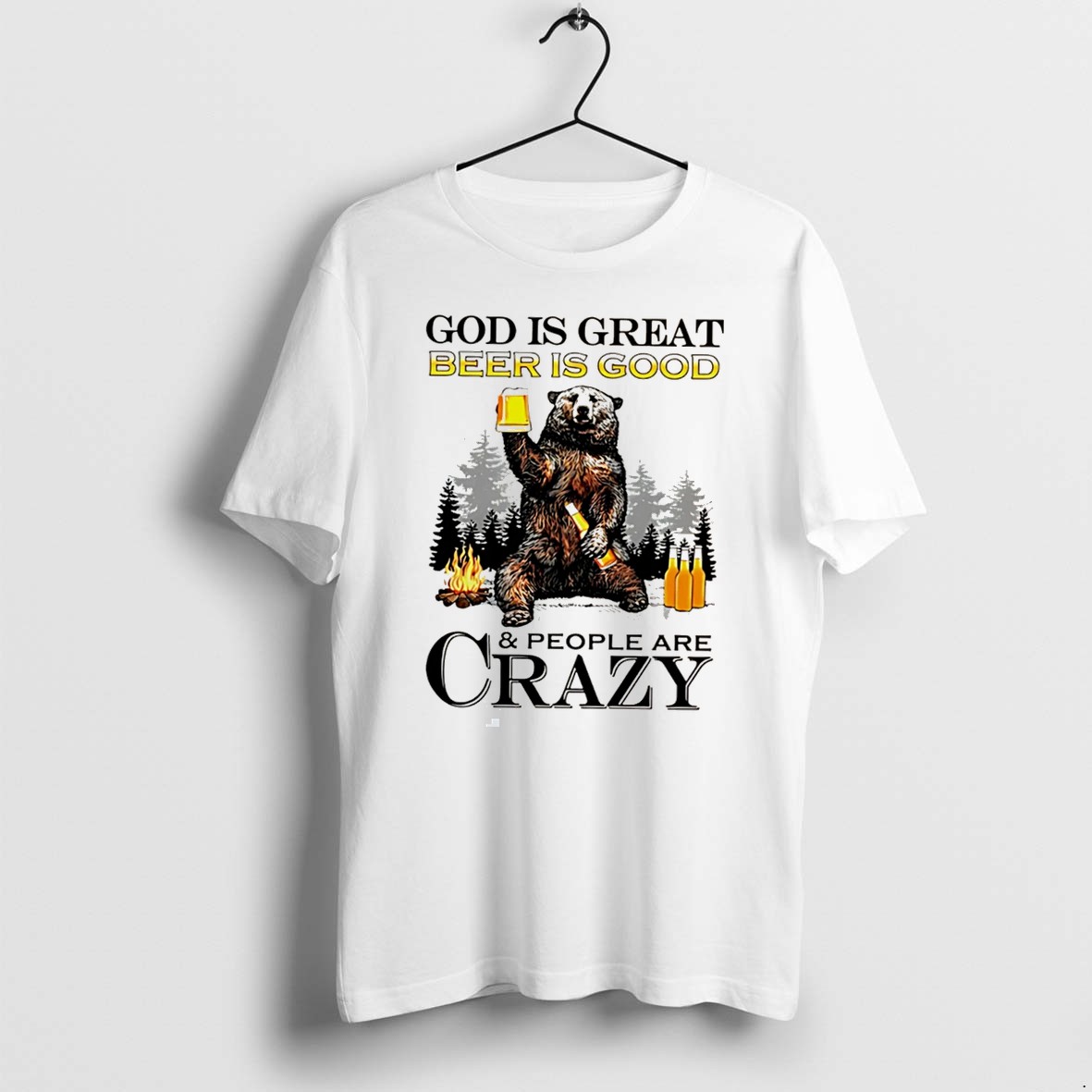 Original God Is Great Michelob Ultra Is Good And People Are Crazy Tee Tshirts