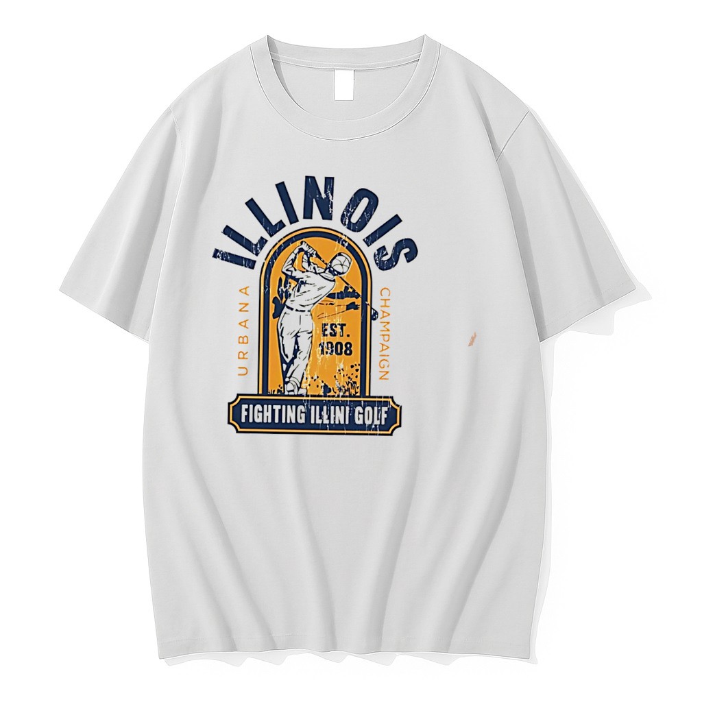 Original Illinois Fighting Illini Golf Vintage Tee Tshirts