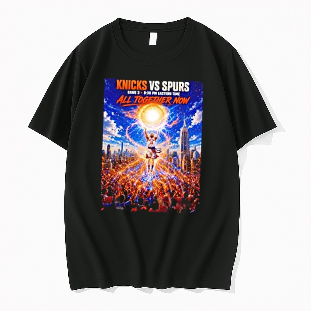 Original Jalen Brunson New York Knicks Vs San Antonio Spurs Knicks Vs Spurs All Together Now Tshirts