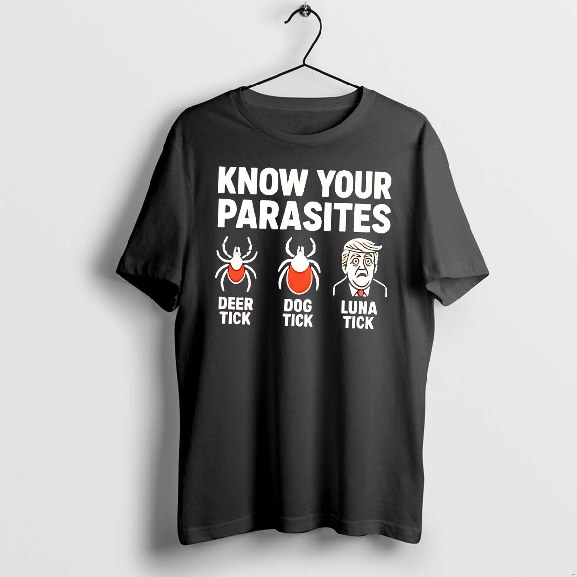 Original Know Your Parasites Deer Tick Dog Tick Luna Tick Tee Tshirts
