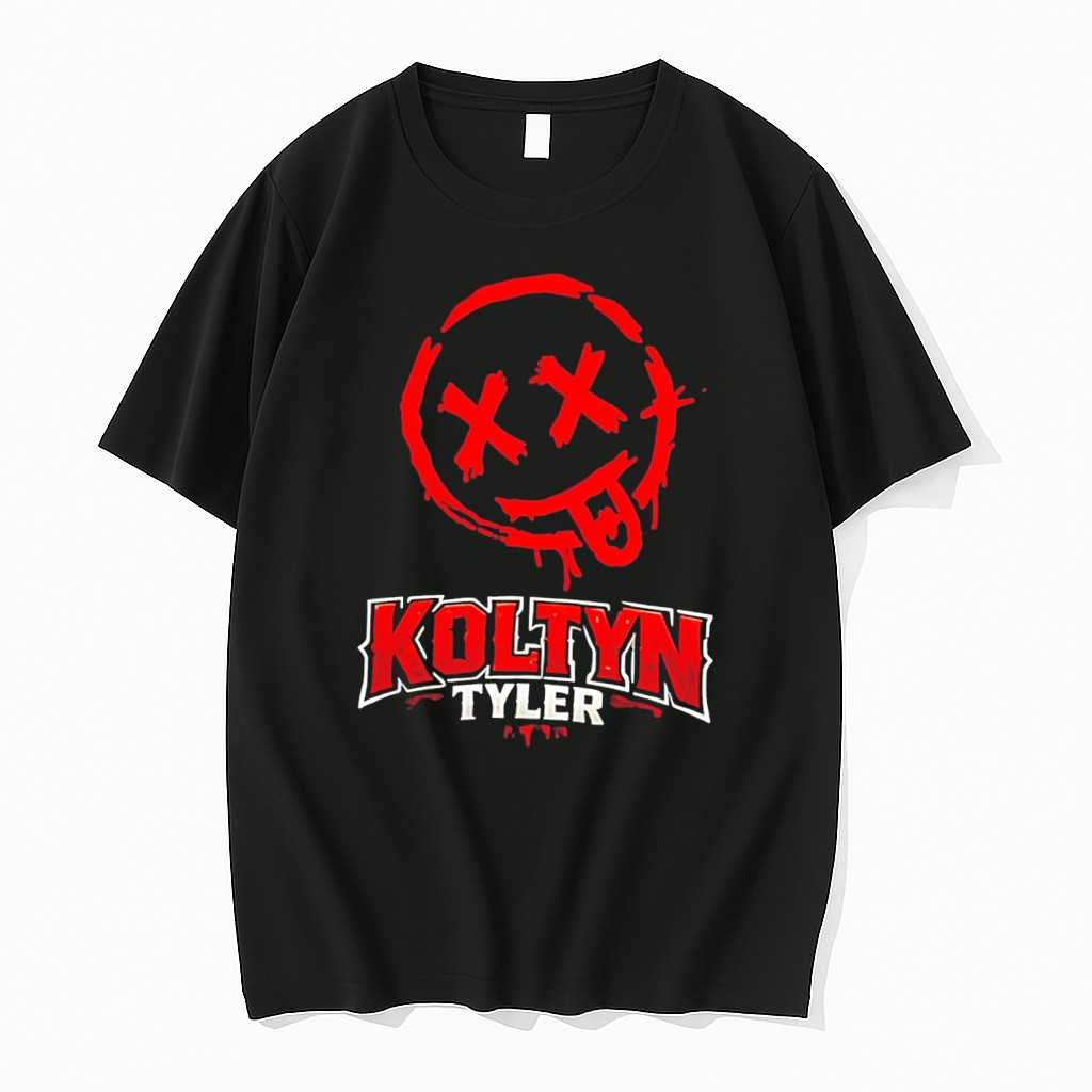 Original Koltyn Tyler Smiley Face Graphic Tee Tshirts