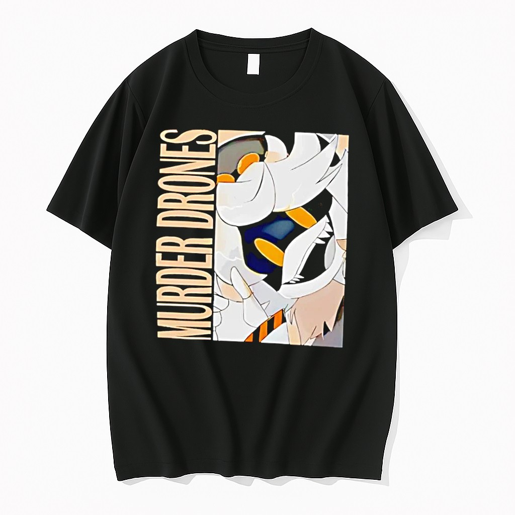 Original Murder Drones N Smiling Portrait Graphic Murder Drones Black Tshirts