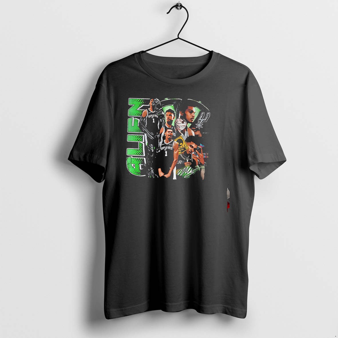 Original San Antonio Spurs Victor Wembanyama Wem Alien Graphic Tee Tshirts
