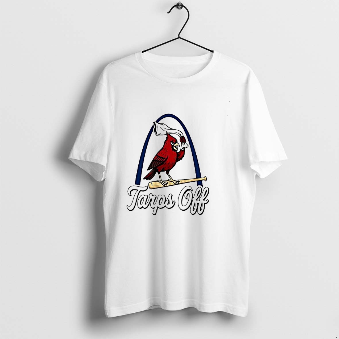 Original St Louis Cardinals Baseball Gateway Arch Tarps Off Mlb Team Tshirts