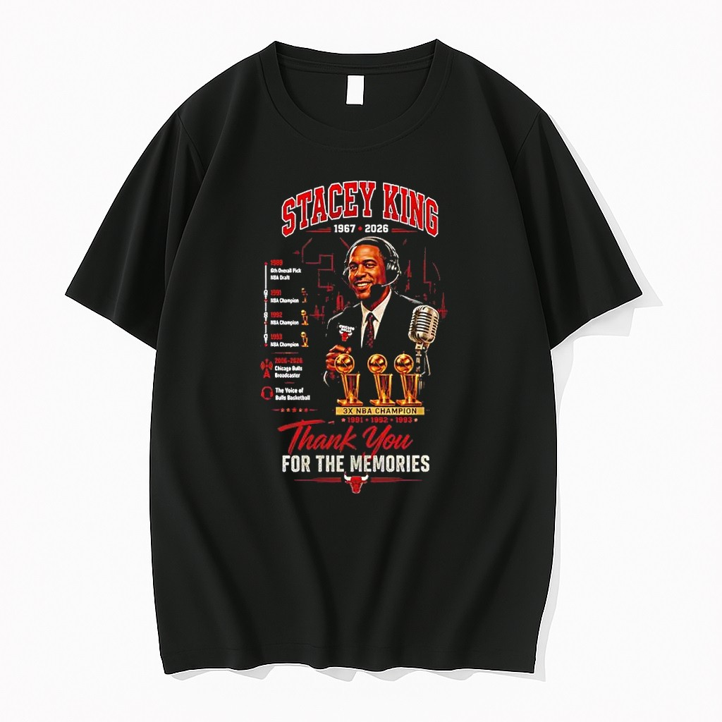 Original Stacey King Chicago Bulls Thank You For The Memories 1991 1992 1993 Nba Champion Tshirts