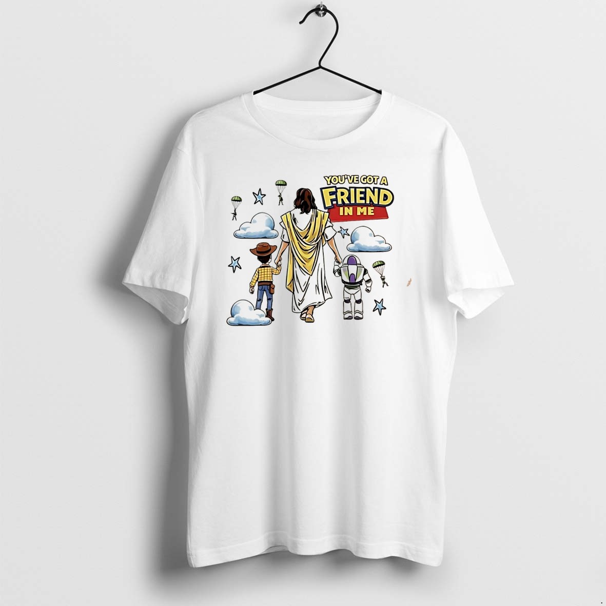 Original Toy Story Youve Got A Friend In Me Jesus Parody Version Tee Tshirts