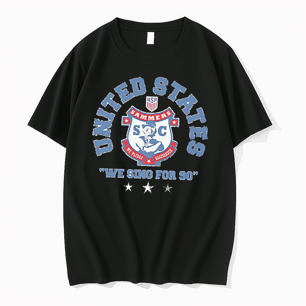 Original Us Soccer Sammers We Sing For 90 Tee Tshirts