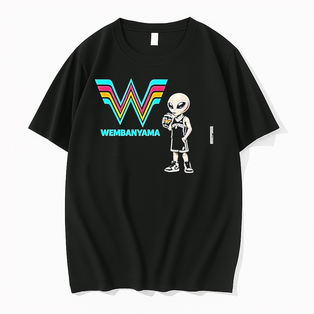 Original Victor Wembanyama San Antonio Spurs Nba Alien Drinking Cup Youth Tshirts