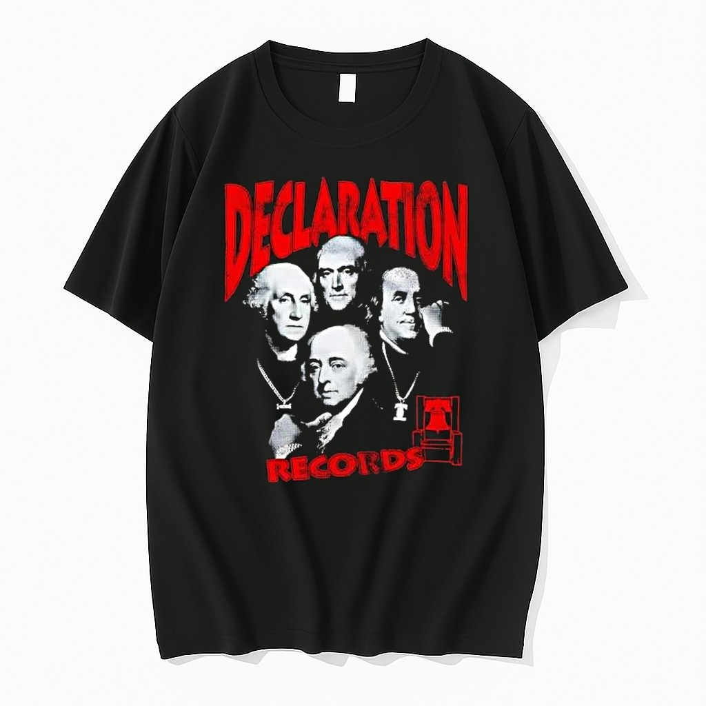 Original Washington Jefferson Franklin And Adams Declaration Records Tshirts