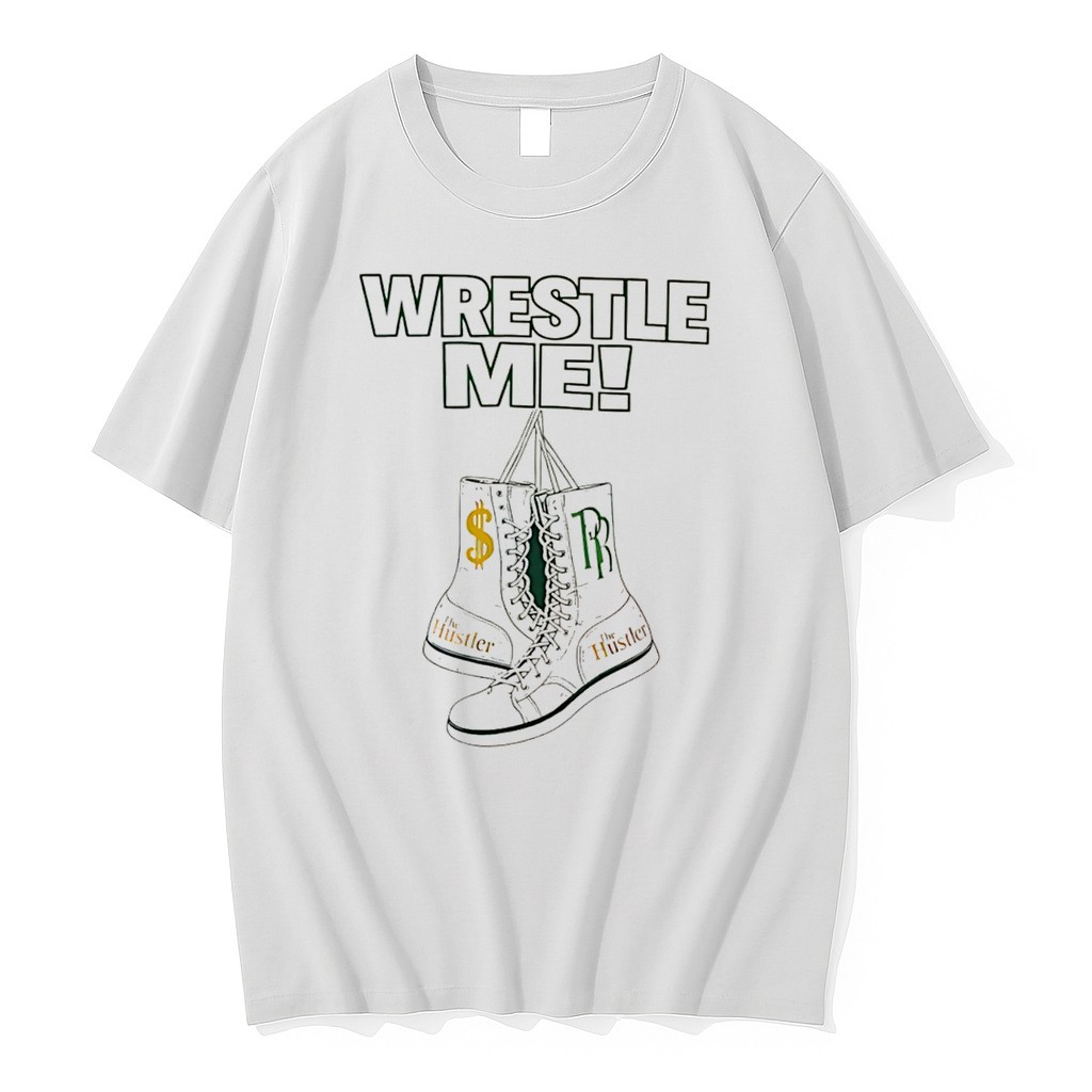 Original Wrestle Me Wrestling Boots Illustration Tee Tshirts
