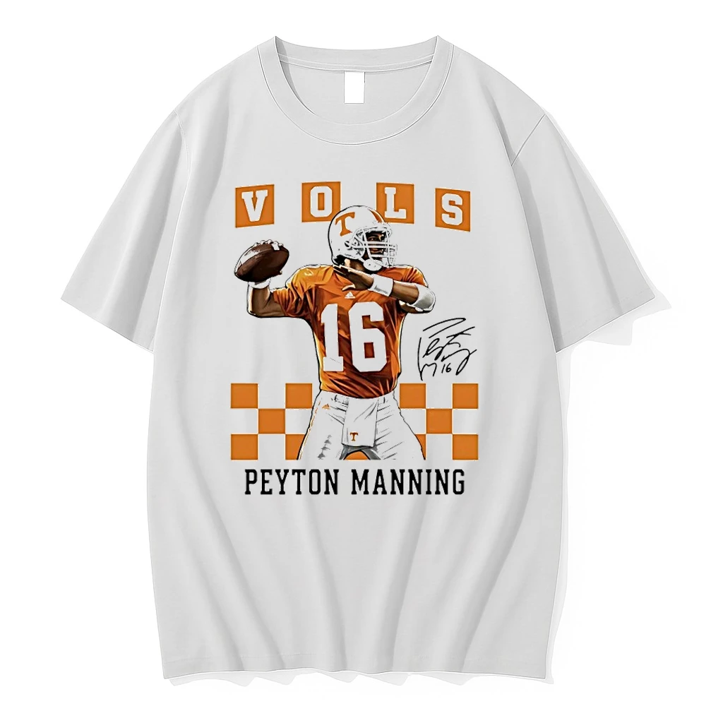 Peyton Manning 16 Tennessee Vols Football Player Signature Tshirts Sweater Hoodie