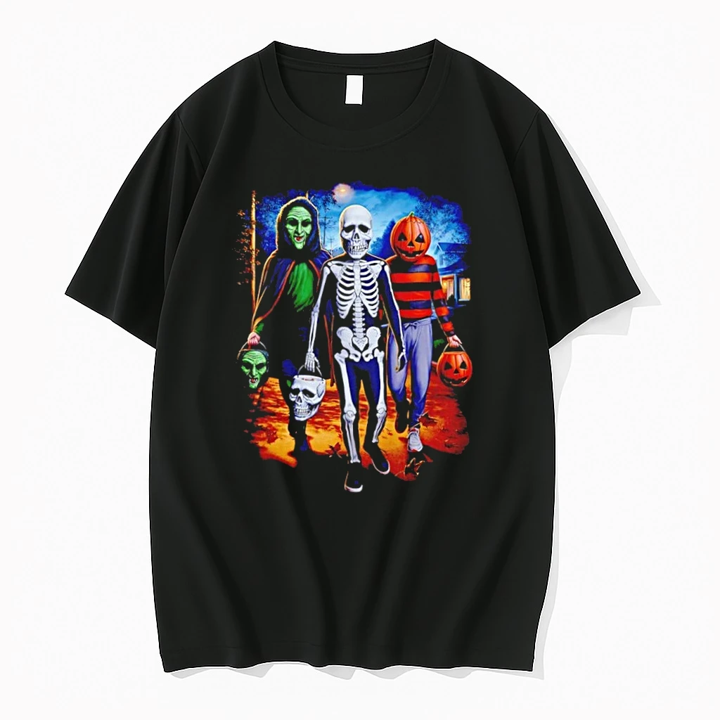Premium 2026 Halloween Trio Halloween Night Trick Or Treat Tshirts