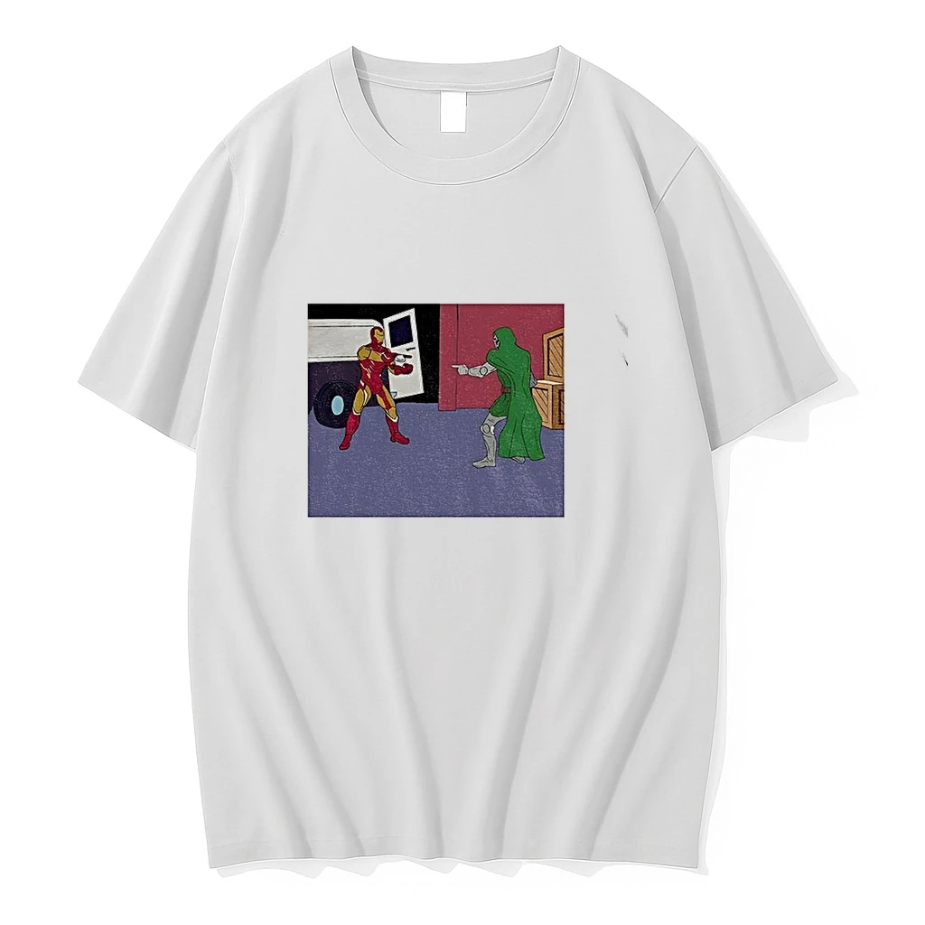 Premium Funny Doctor Doom Ironman Pointing Meme Tshirts