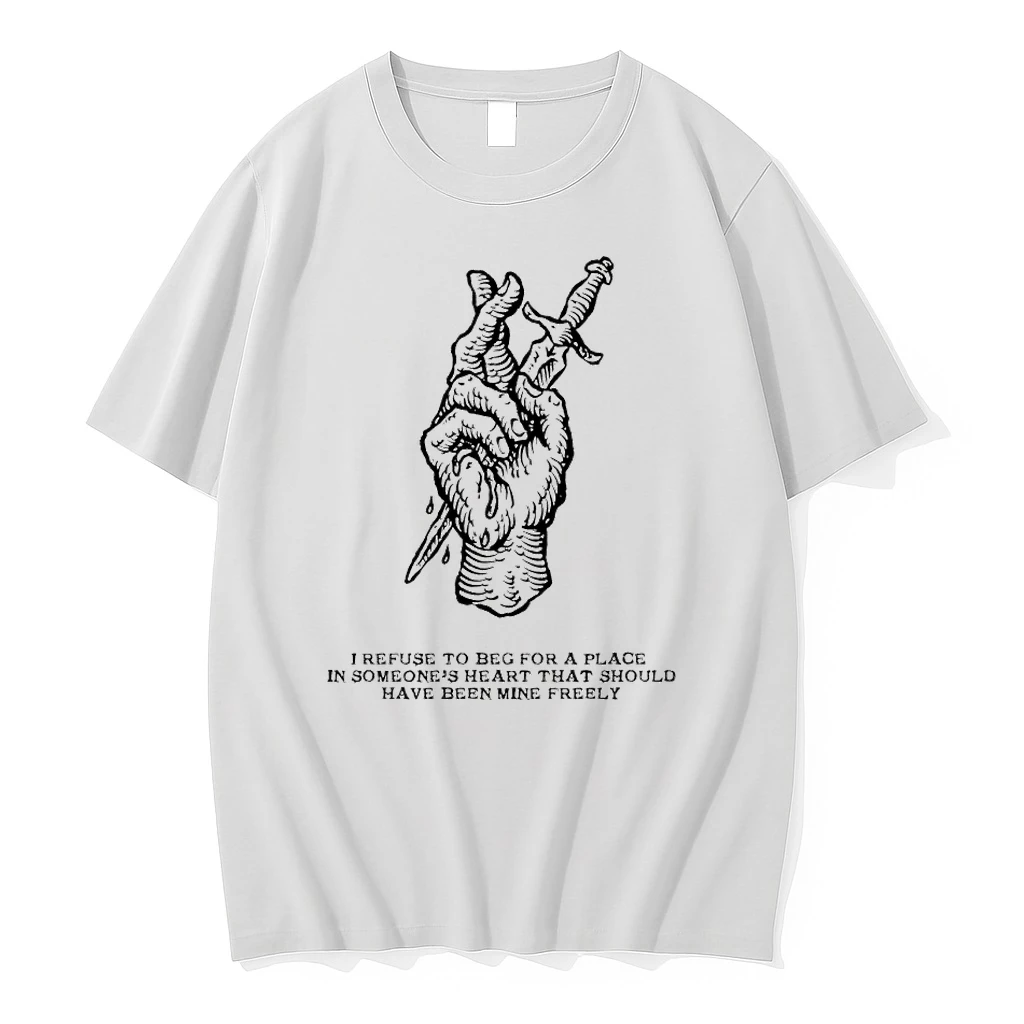 Premium I Refuse To Beg For A Place In Someones Heart Tshirts