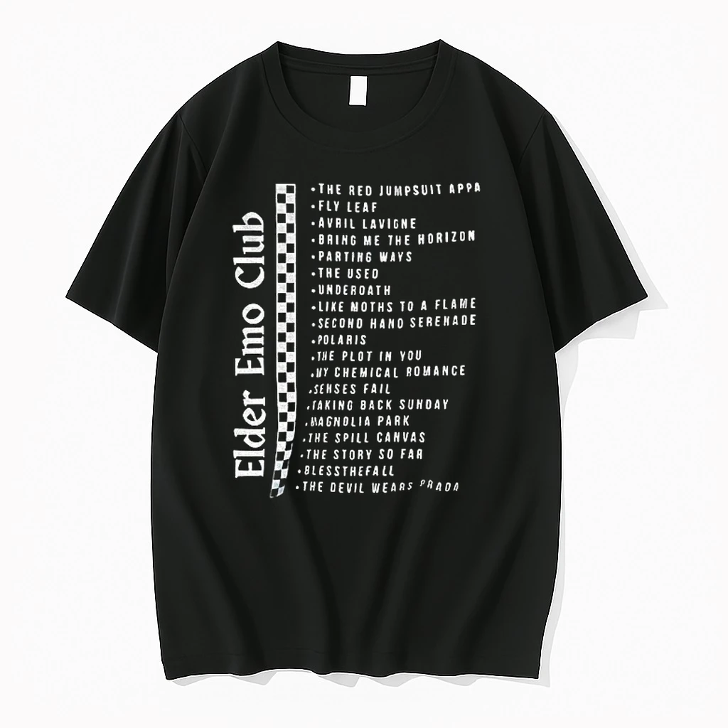 Premium Music Band Logo The Red Jumpsuit Appa Fly Leaf Avril Lavigne Emo Club Tshirts